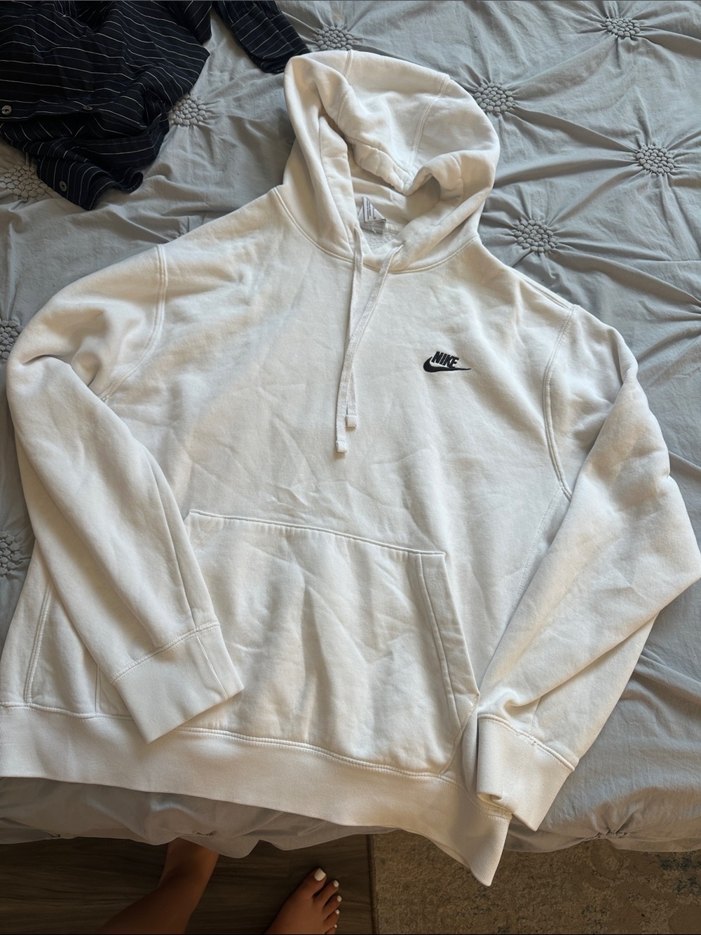 Nike White Hoodie